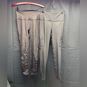 2 pair of black Leggings Sz S (16ap)